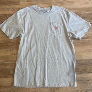 Mens light blue loose fit Carhartt tshirt
